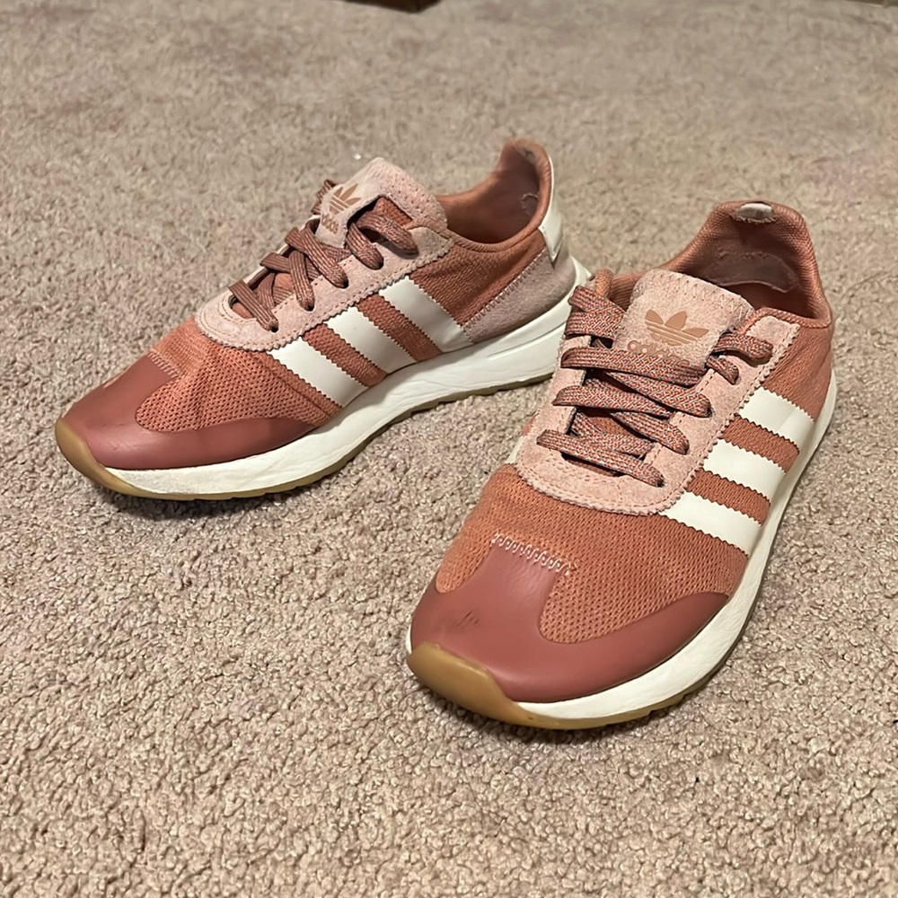 Pink Adidas shoes